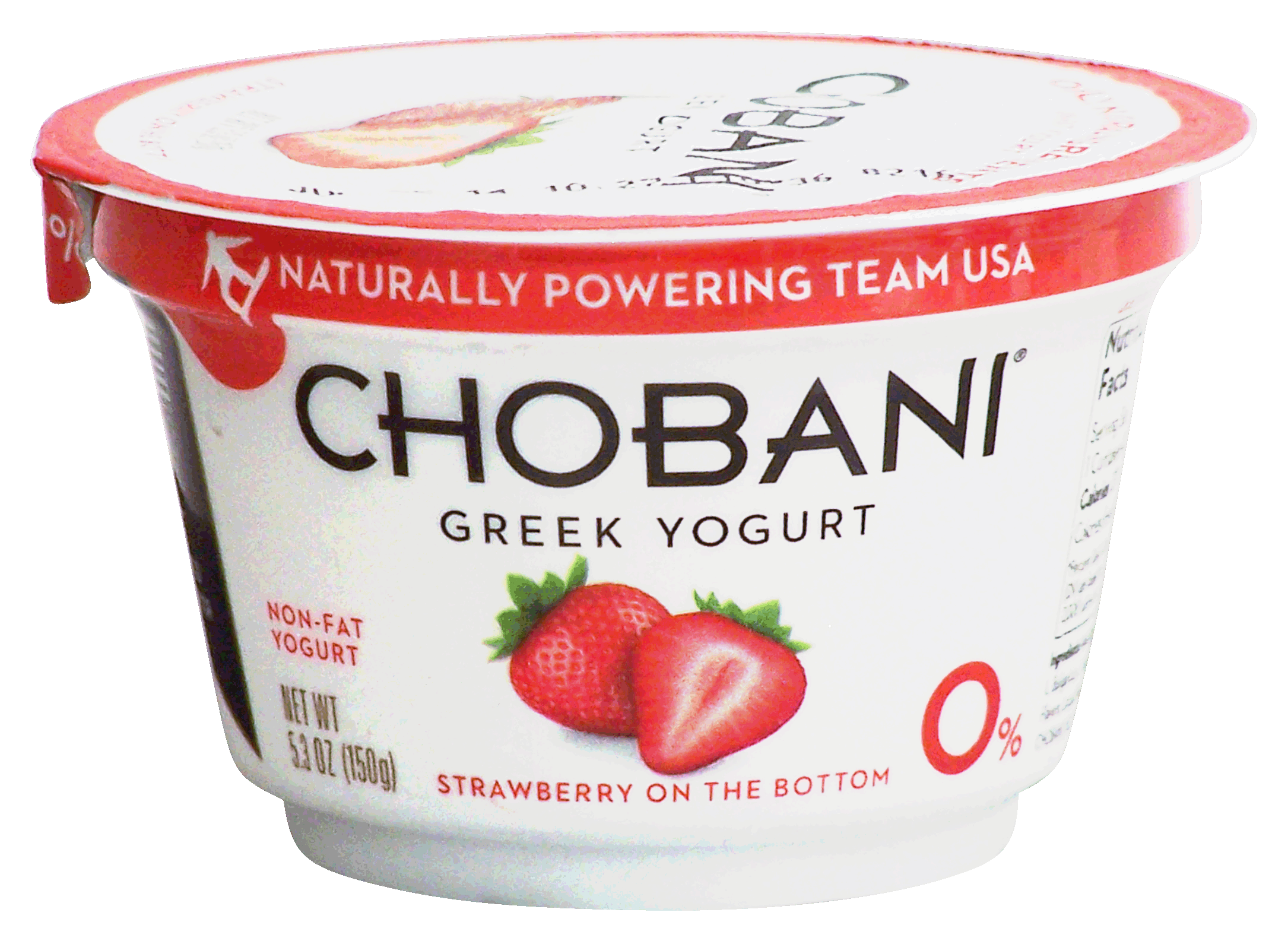 Chobani Greek Yogurt non-fat greek yogurt, strawberry on the bottom Full-Size Picture